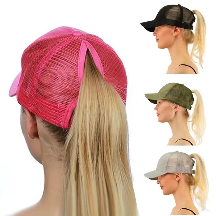 Casquette de baseball queue de cheval pour femmes et filles
