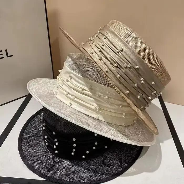 Chapeau d'été en lin pour femmes