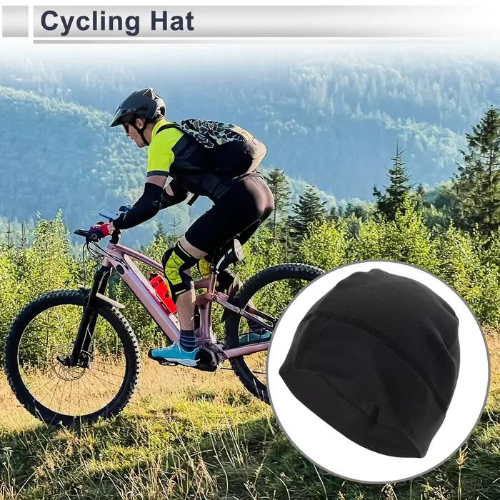 X Autohaux Chapeau de cyclisme chaud respirant noir 8,07"x10,63" 1 pièces
