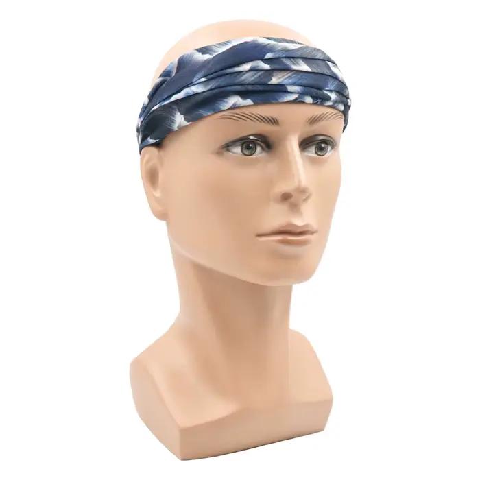Tartan motif géométrique Bandanas randonnée bandeau pour hommes rayé cyclisme vélo Tube cache-cou femmes course visage couverture Snood