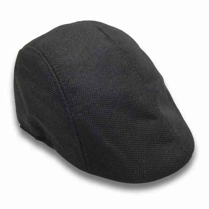 Béret en lin vintage pour hommes et femmes, casquette sport réglable, béret élégant, chapeau extérieur, accessoire mode automne printemps