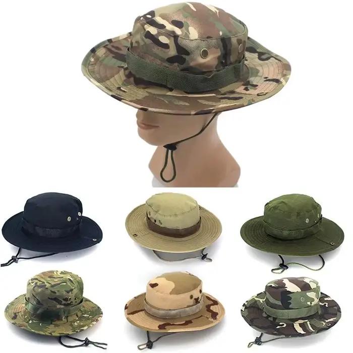 En plein air Camouflage Pêcheur Chapeau Tactique Formation Expansion Respirant
