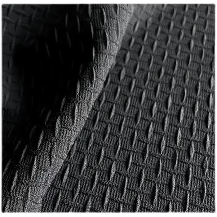 Tissu Jacquard noir à Texture plissée créative