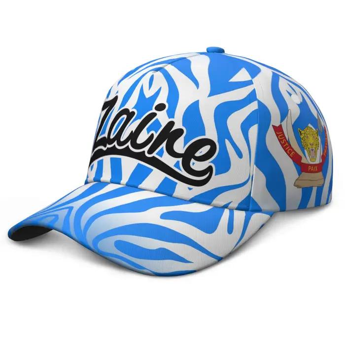 Casquette de baseball Zaire personnalisée avec nom et logo d'équipe sportive pour homme et femme protection solaire réglable pour occasions sportives et événements