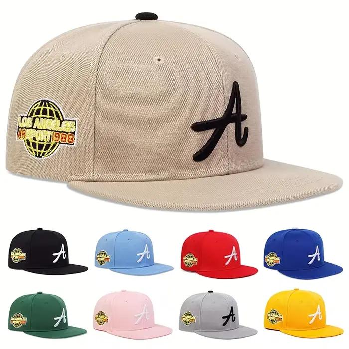 Casquettes de baseball unisexes avec broderie de lettres gothiques