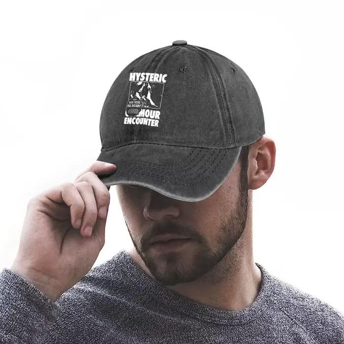 Casquette en jean vieilli style streetwear Hysteric