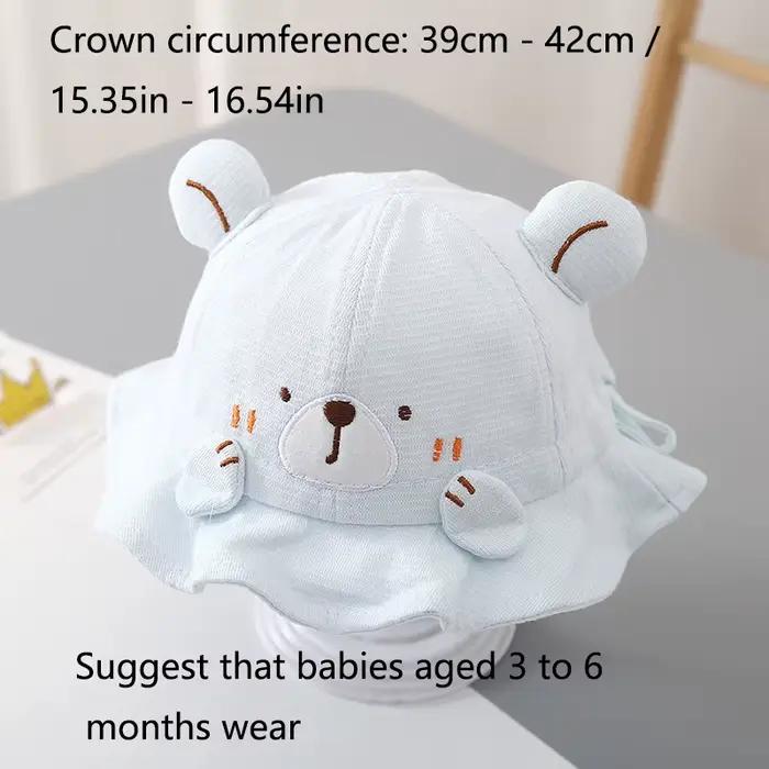 Adorable casquette de pêche réglable pour bébé