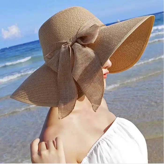 Chapeau de paille d'été pour femmes