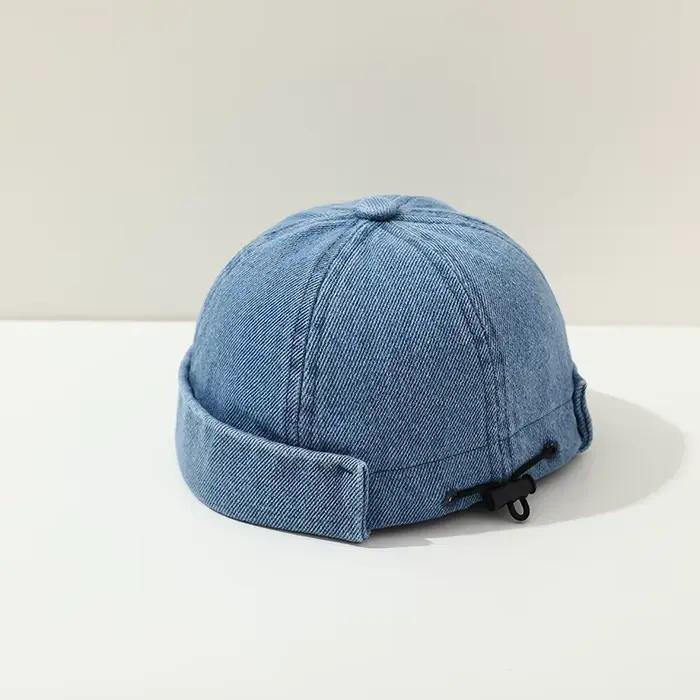 Casquette melon en denim bleu pour enfants