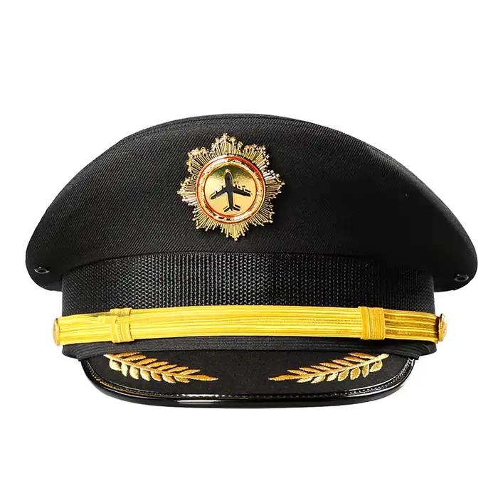 Casquette à visière d'officier vintage