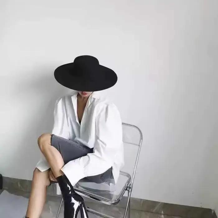 2025 Flatcap nouveau français élégant casquette plate Dame chapeau rétro large bord feutre