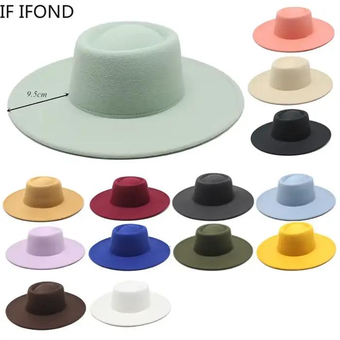 Chapeau Fedora à grand bord pour femmes