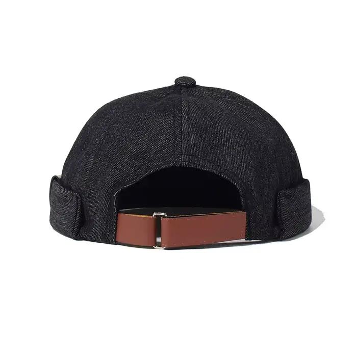 Chapeau sans bord vintage en polyester pour homme et femme, style sport, ajustement réglable, polyvalent pour toutes les saisons et occasions décontractées