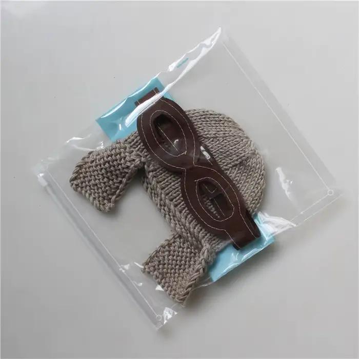 Chapeau de pilote en tricot pour nouveau-né