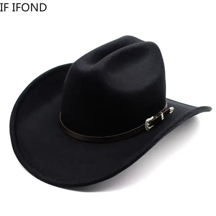 Chapeau de Cowboy occidental Vintage pour hommes