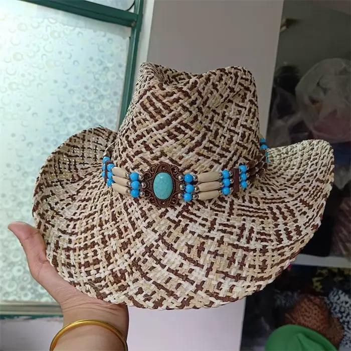 Chapeau de cowboy amissié western Cirboy tissé à la main