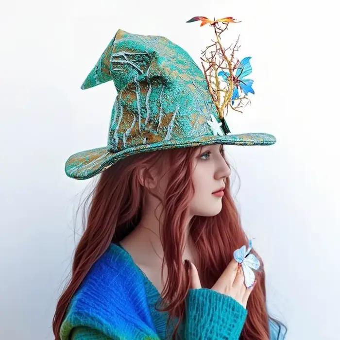 A52E chapeau pointu Design torsadé