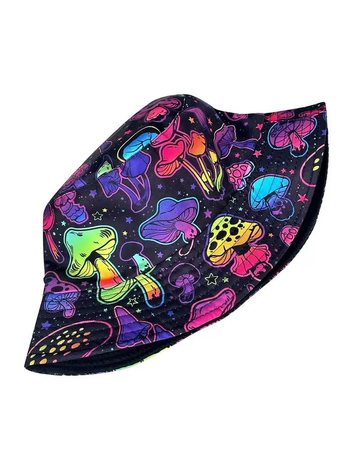 Chapeau seau champignon coloré de rêve