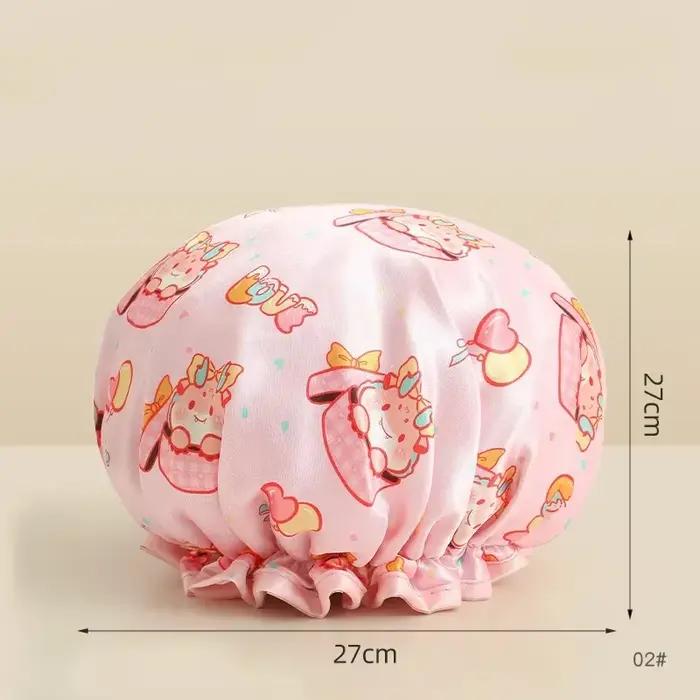 Bonnet de douche imperméable pour filles