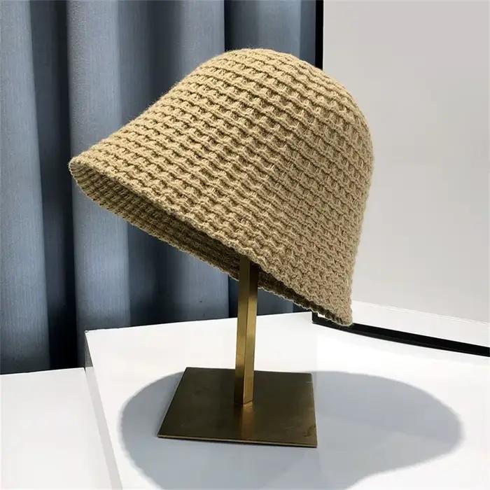 Chapeau Bob en Tricot Crocheté Tendance pour Femmes Occasions Extérieures Printemps Été Polyvalent HULEQQI