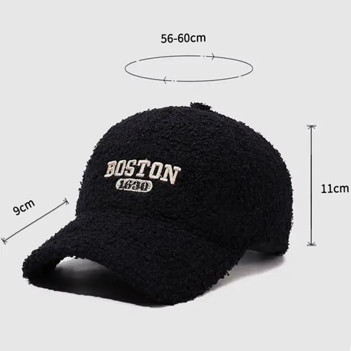 Casquette de baseball de luxe FS en laine d'agneau pour hommes et femmes