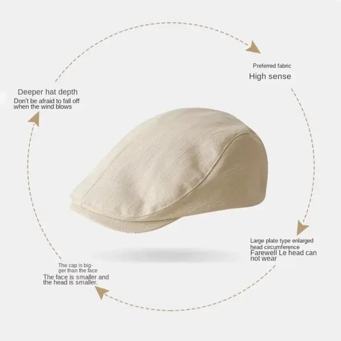 Casquette Béret Britannique en Coton Idol