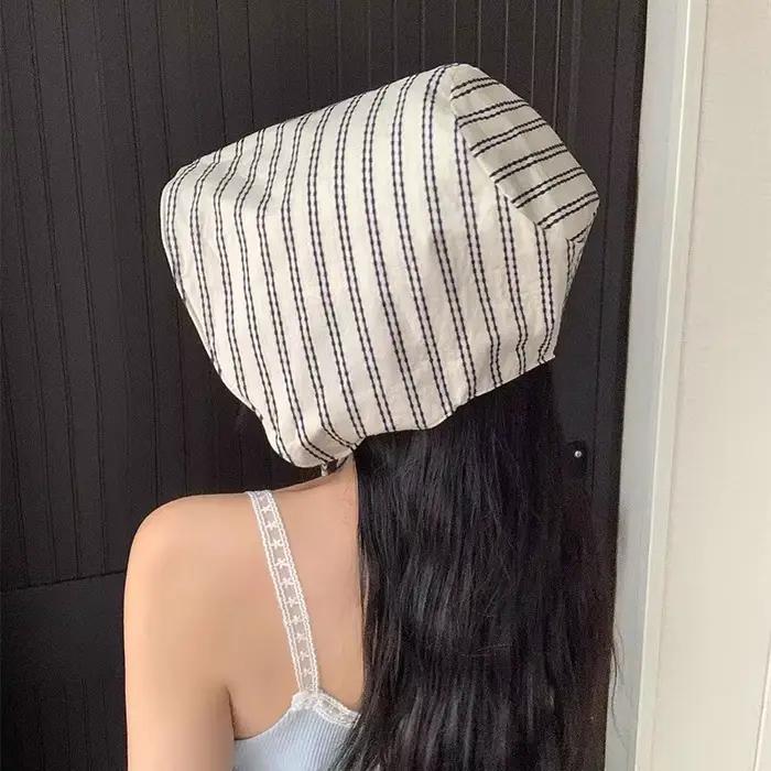 Chapeaux Bob pliables à large bord avec cordon pour femme