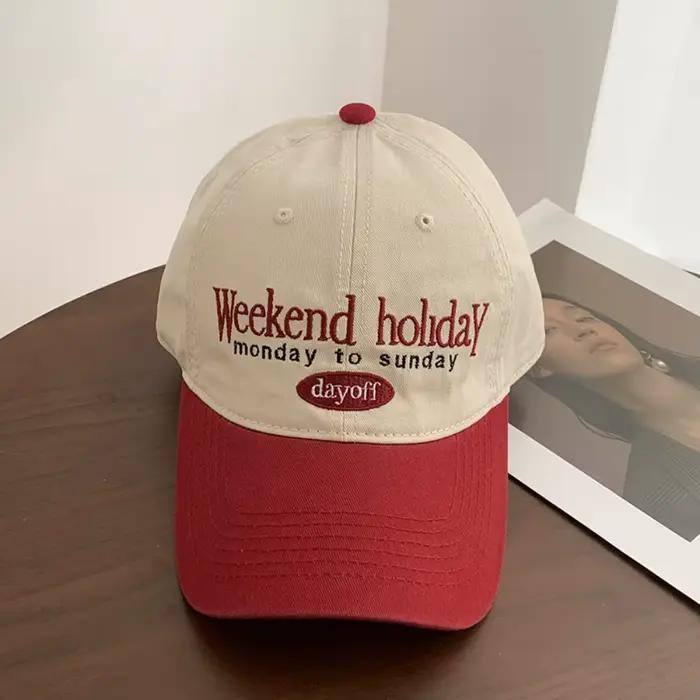 Retro Baseball Cap Versatile Cotton Dad Hats Simple Anti-Sun Hip Hop Gorras Outdoor Sports
