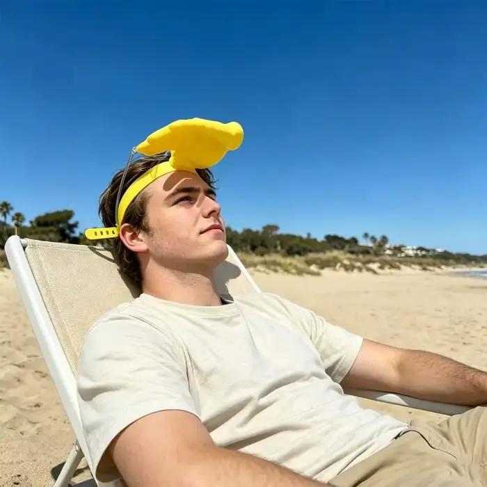 Chapeau de soleil tendance en forme de main