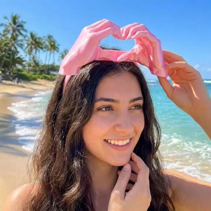 Chapeau de soleil 3D imprimé motif palmier