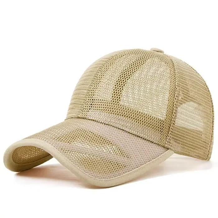 Casquette de camionneur grande taille homme chapeau de soleil maille complète pointe longue 11cm sport plein air couleurs variées