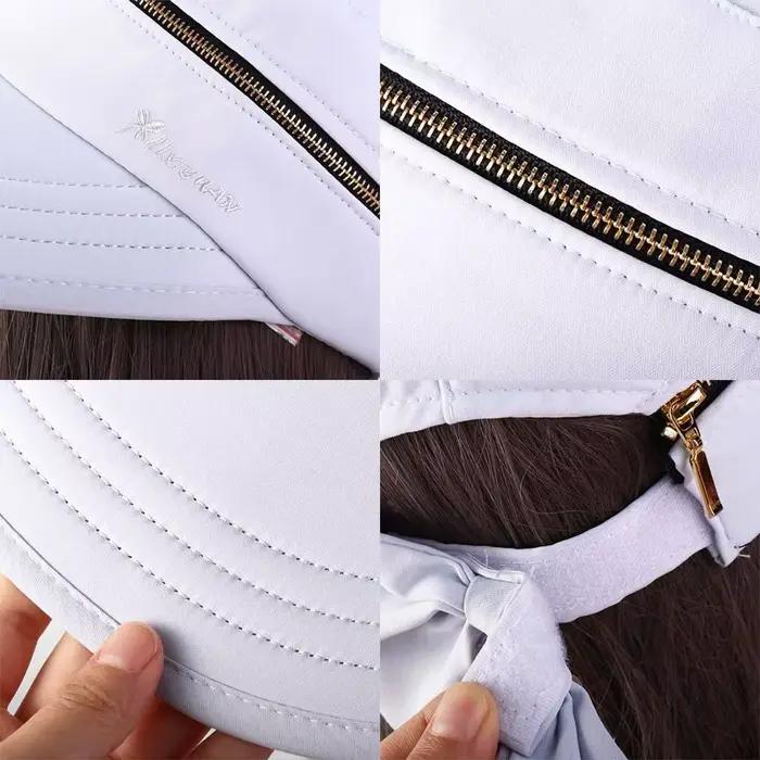 Pliable mode nœud papillon grand bord Cycilng dames couleur unie pêcheur chapeau seau