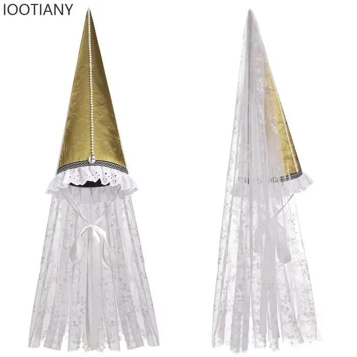 Chapeau de sorcière clown adulte avec voile facial