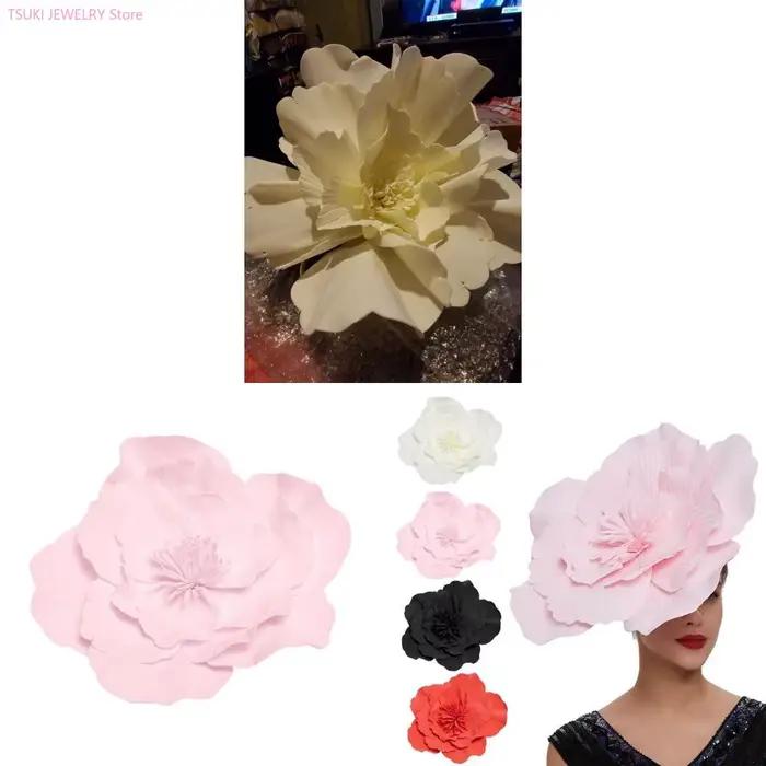 62KE bandeau fascinateur fleur chapeau