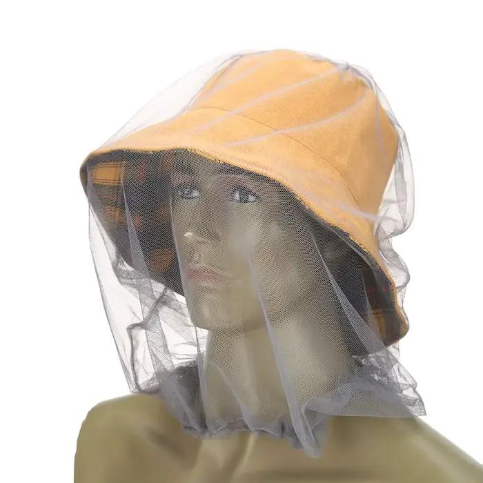 Chapeau de pêche anti-moustiques et insectes
