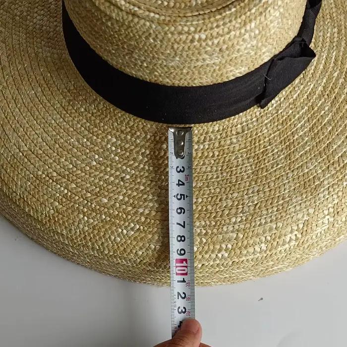 Chapeau d'été en paille français élégant pour dames