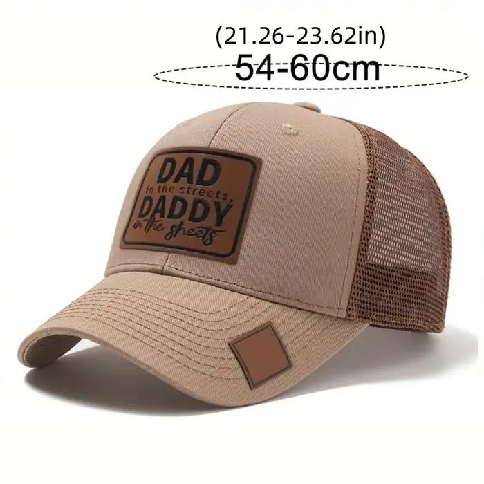 Casquette Snapback DAD en cuir avec patch