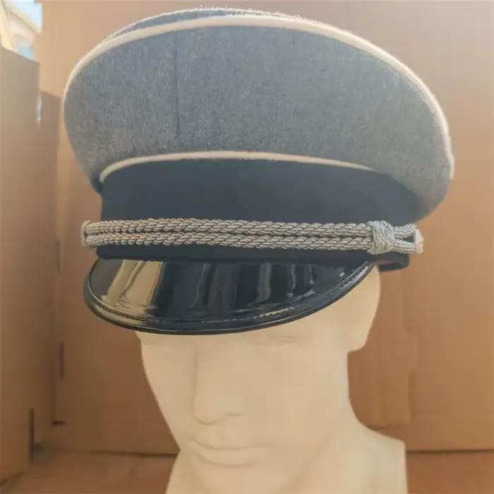 Chapeau à large bord gris de haute qualité