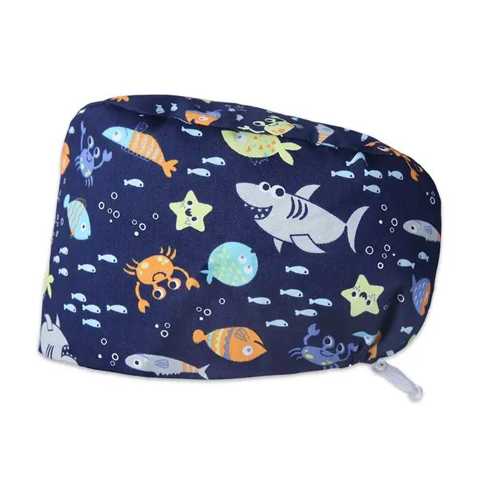 Bonnet de travail à motif requin pour hommes et femmes