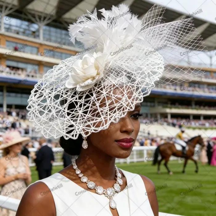 Chapeau Fascinator Rose Vif pour Mariage