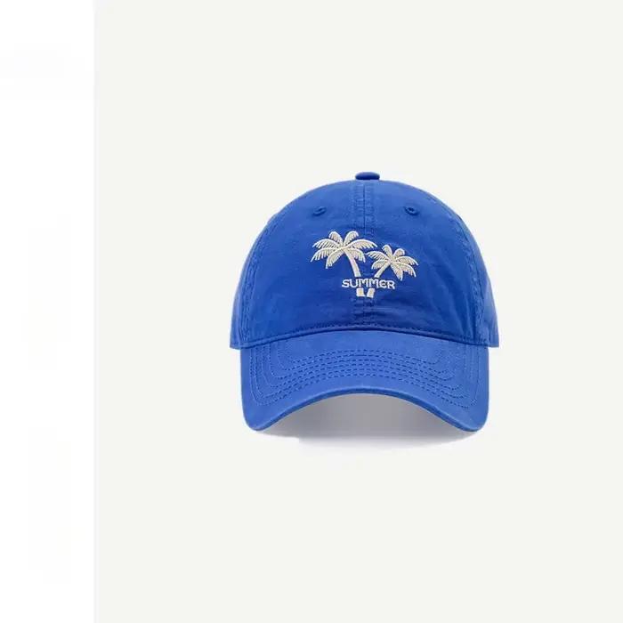 Casquette de baseball motif cocotiers pour homme et femme style sport décontracté polyester ajustable multicolore adapté aux quatre saisons