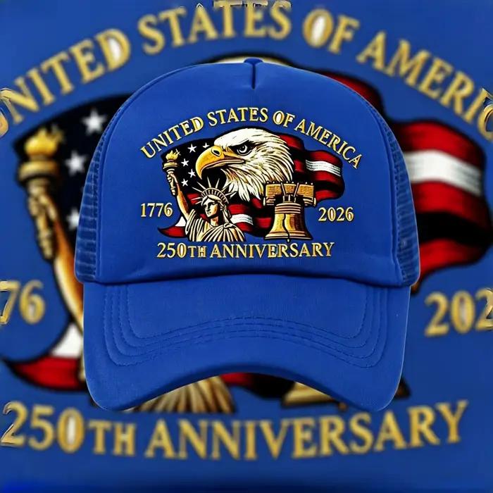 Casquette de camionneur USA 250e anniversaire 1776-2026