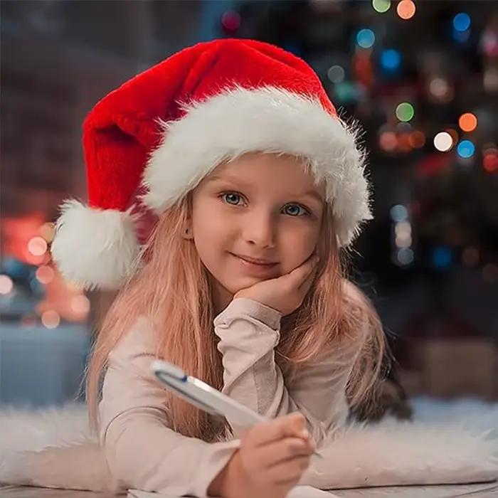 Chapeaux de Père Noël pour adultes et enfants