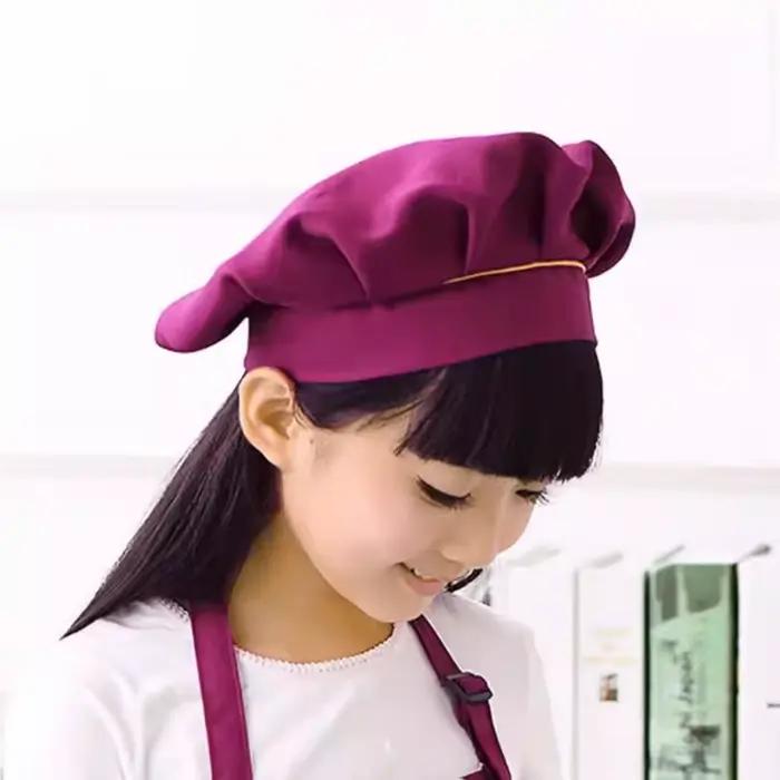 Chapeau de chef en polyester pour enfants