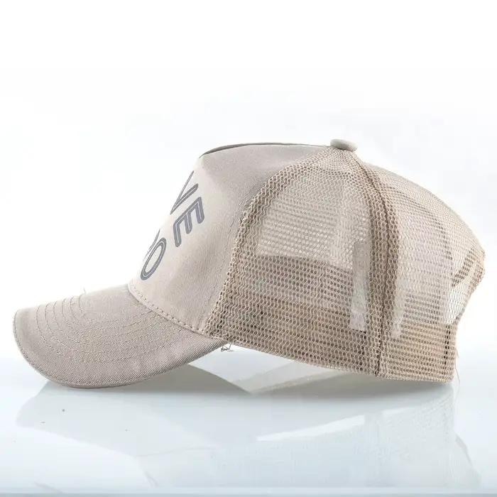 Casquettes de baseball d'été FS Orange Rouge avec maille respirante