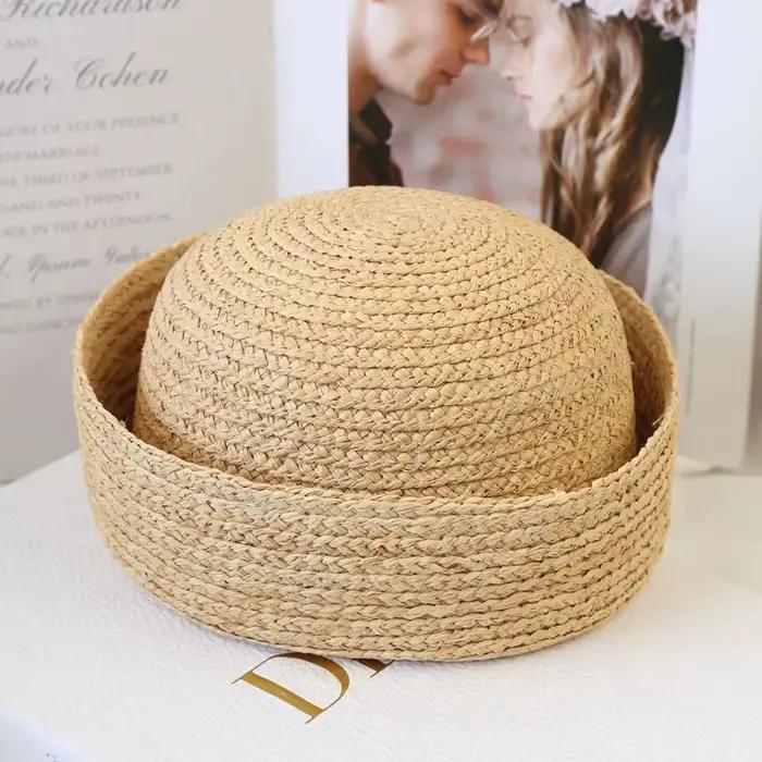Chapeau de marin 100% raphia pour femme