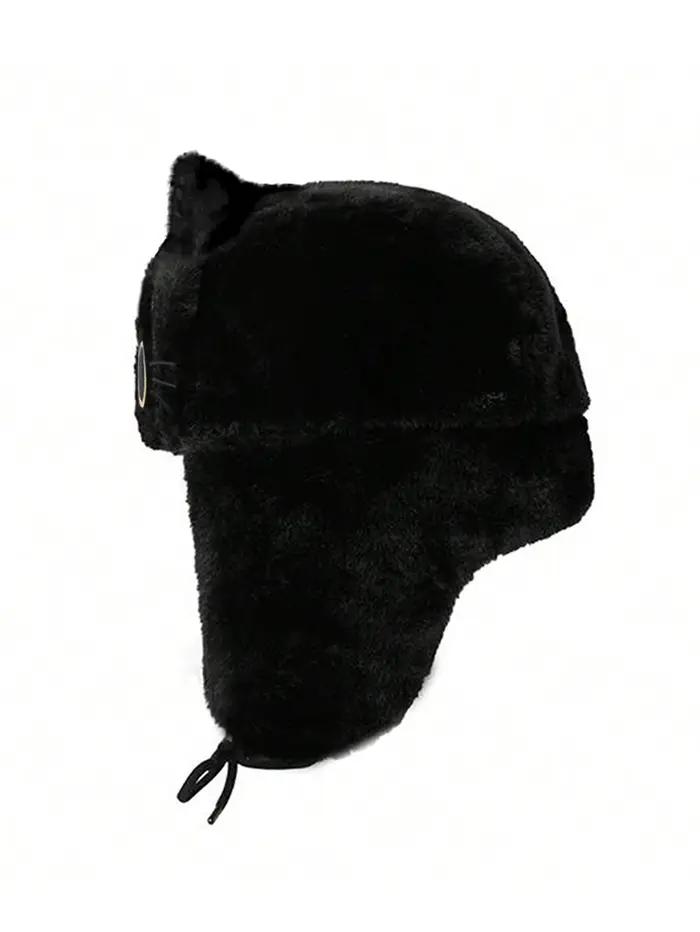 Chapeau Ushanka en laine pour femme