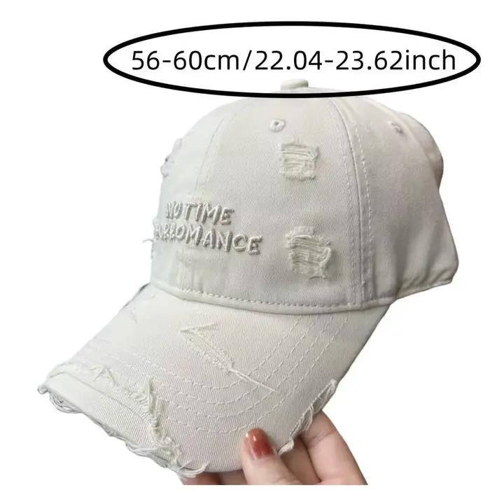 Casquette de baseball brodée délavée et vieillie