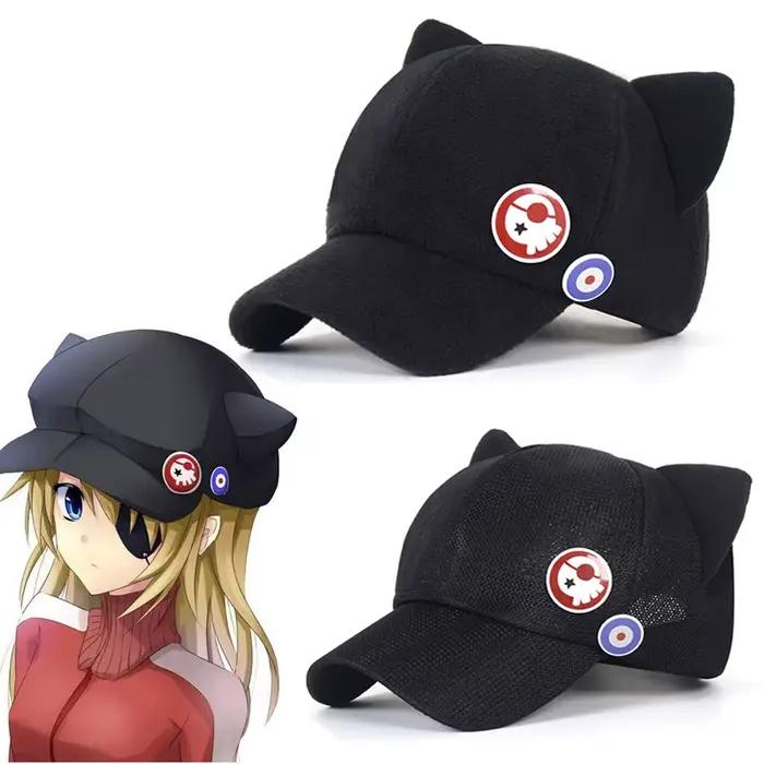 Shikinami Cat Ear Ajustable Polar Smile Hat