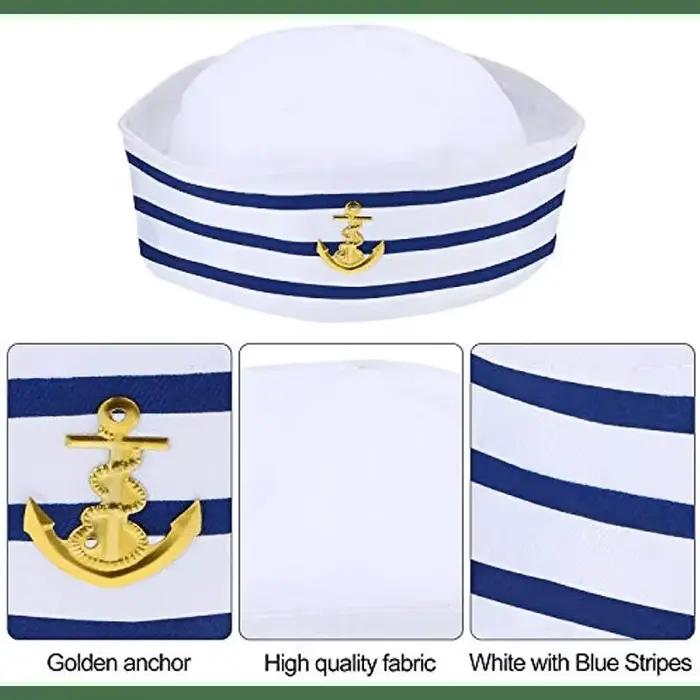 Chapeaux de Marin à Rayures Bleues